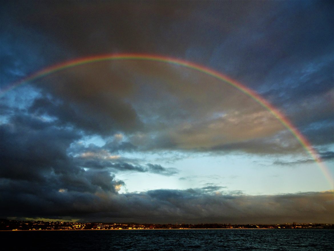Barbados – perfect rainbow over Bridgetown Barbados - Port St.Charles Yacht Club