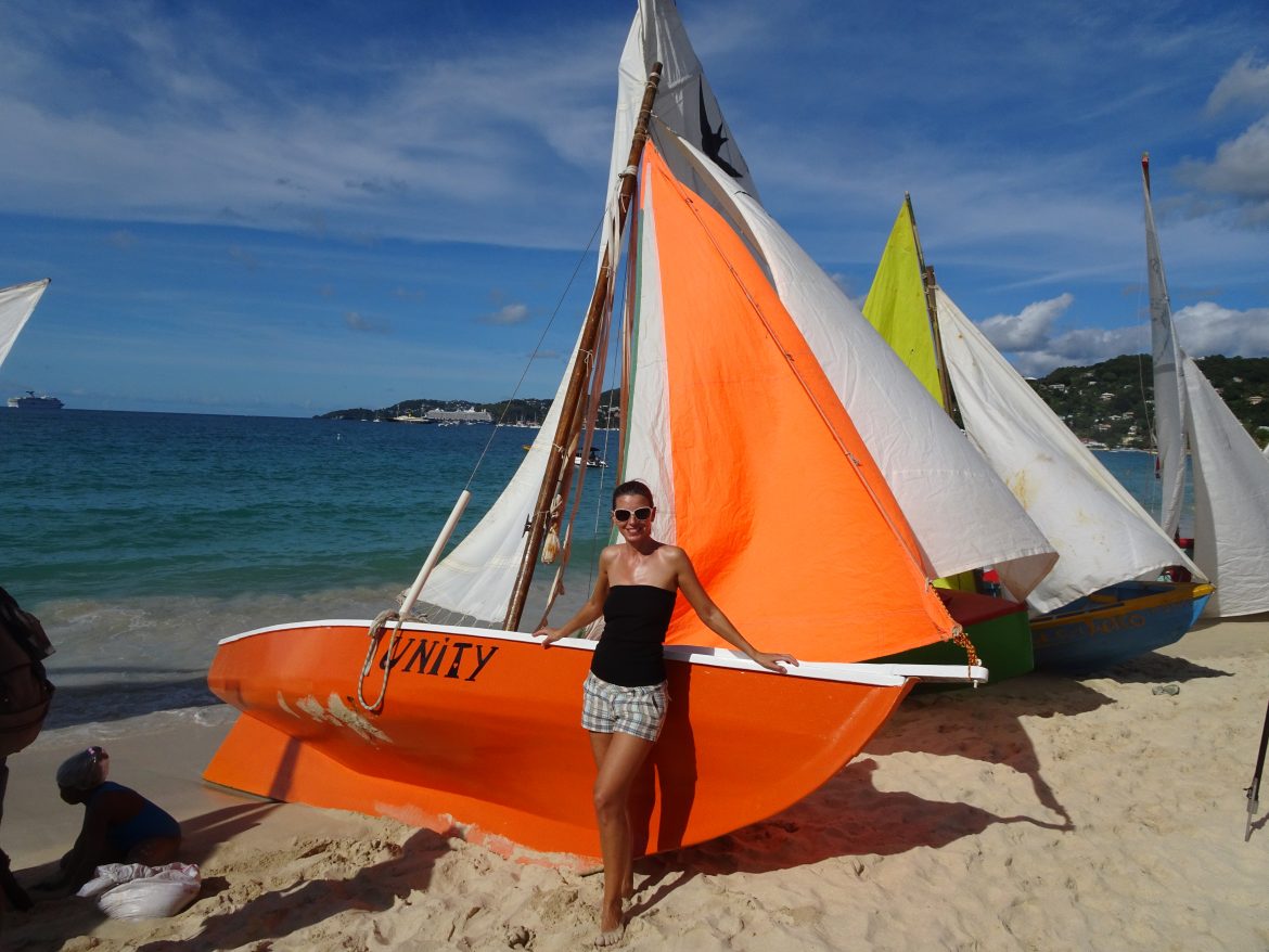 Work-boat Regatta on Grand Anse Beach, Grenada Work-boat Regatta on Grand Anse Beach, Grenada