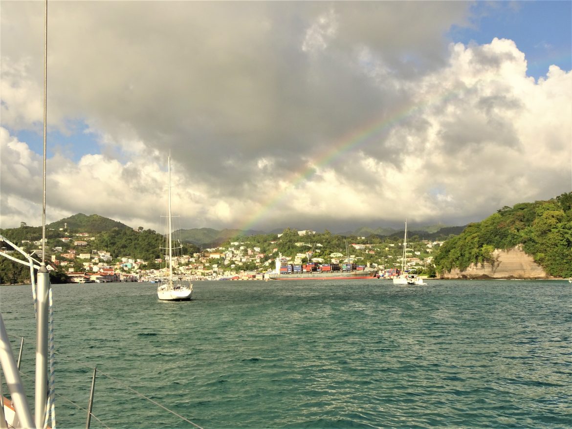 Sunset over St.George town, Grenada Sunset over St.George town, Grenada