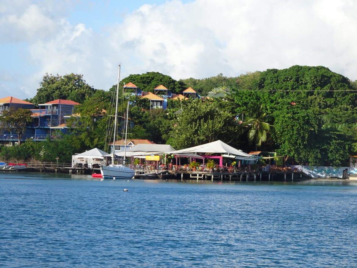 Dodgy Dock restaurant in Blue Bay, Grenada Dodgy Dock restaurant in Blue Bay, Grenada