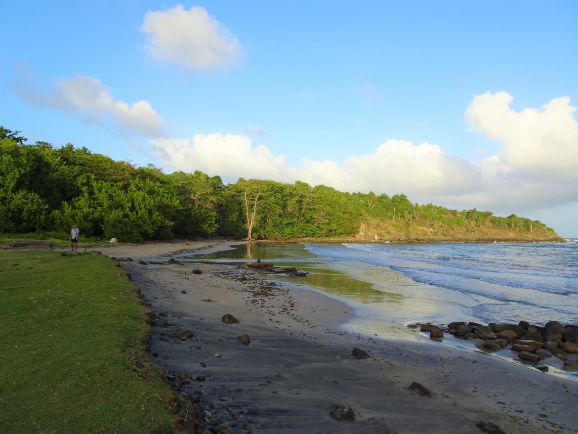 Deserted wild beach on east coast of Grenada Deserted wild beach on east coast of Grenada
