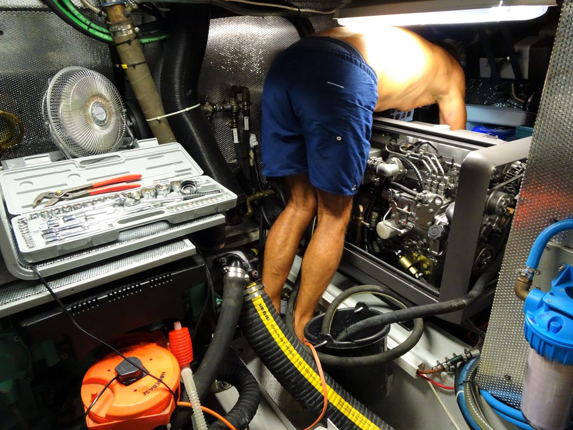 Glen circulates descaler through the electrical cooling of the generator