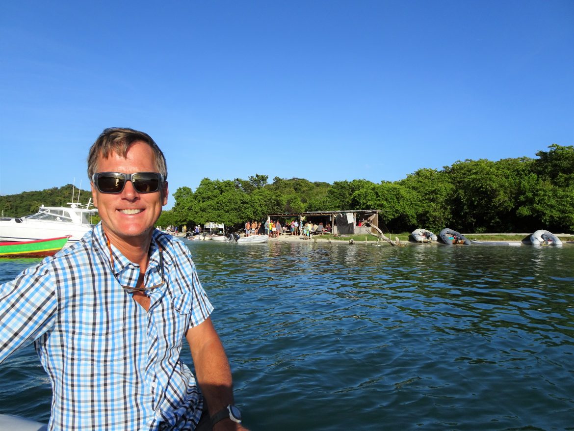 Barefoot Beach Bar on Hog Island