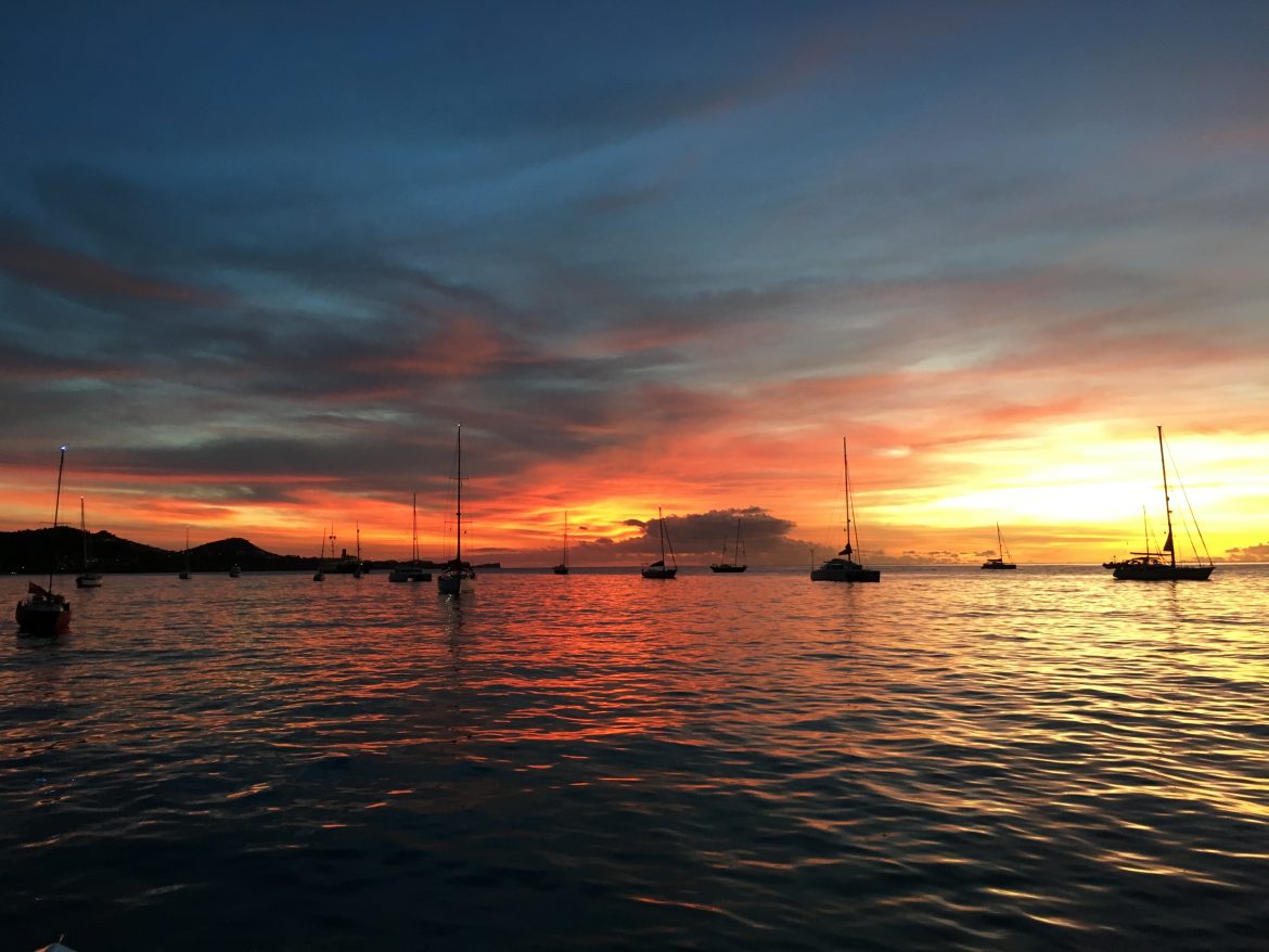 Sunset in St.George’s Bay, Grenada Sunset in St.George's Bay, Grenada