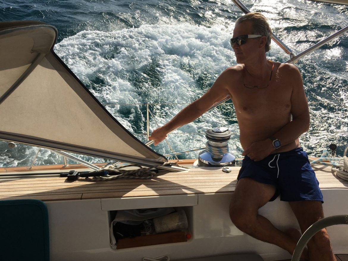 Upwind sailing along Grenada’s south coast