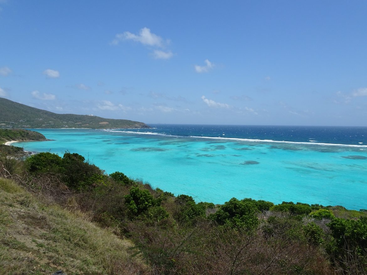 Canouan east coast, the largest reef barrier in the Grenadines