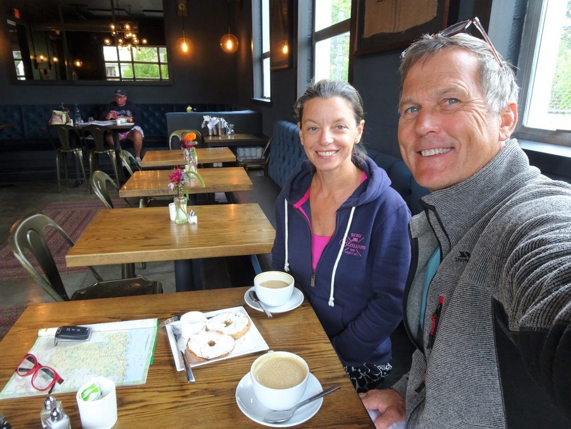 Warming up coffee, in M Bar, Mystic, Connecticut Warming up coffee, in M Bar, Mystic, Connecticut