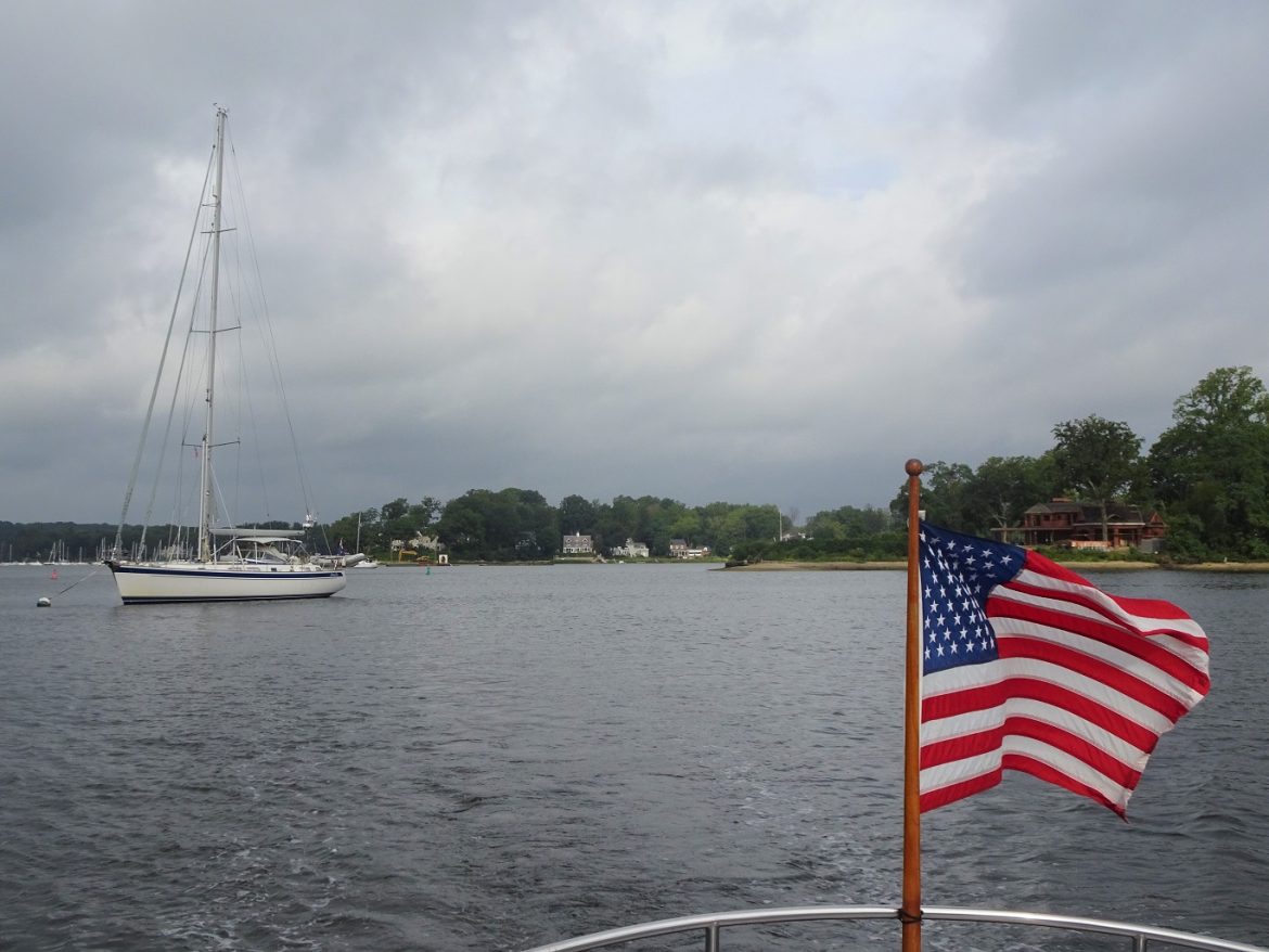 Returning to Cloudy Bay in Huntington Yacht Club