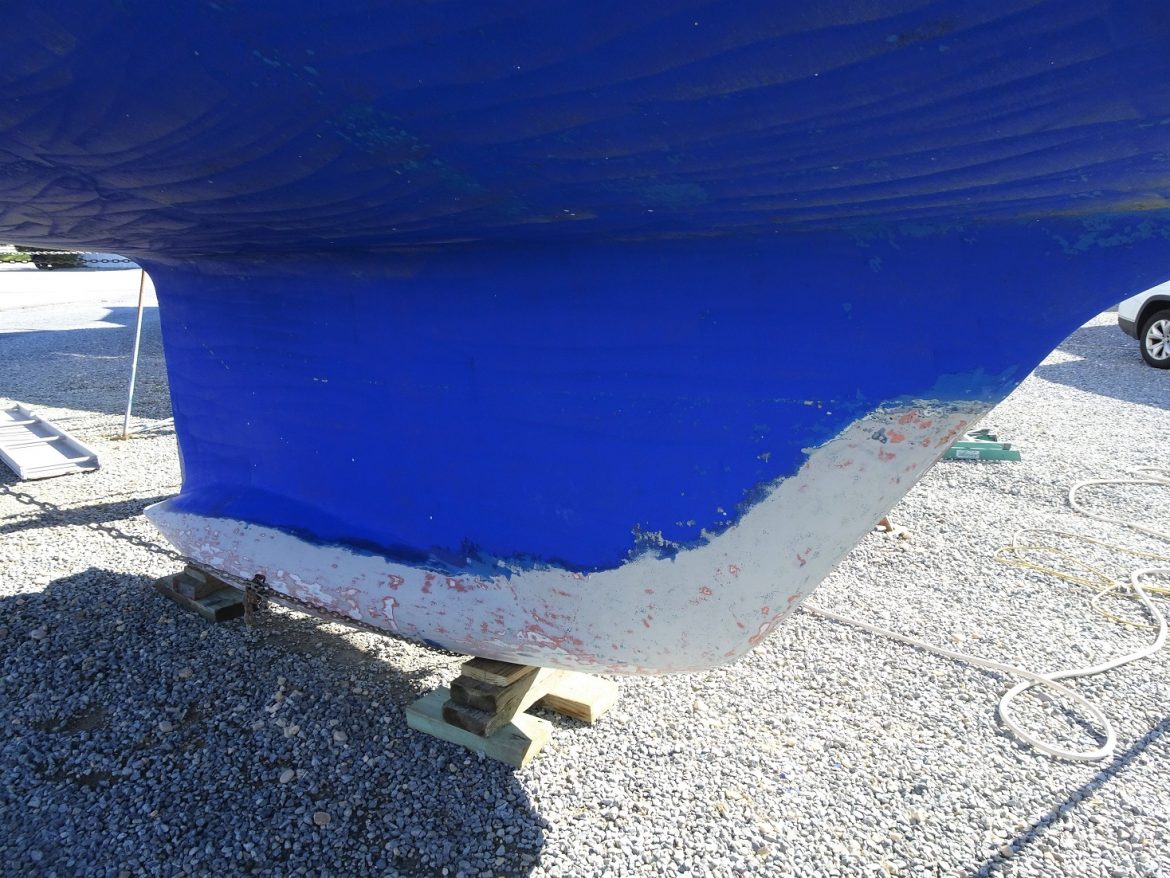Clean keel bulb, ready for fiberglass cloth