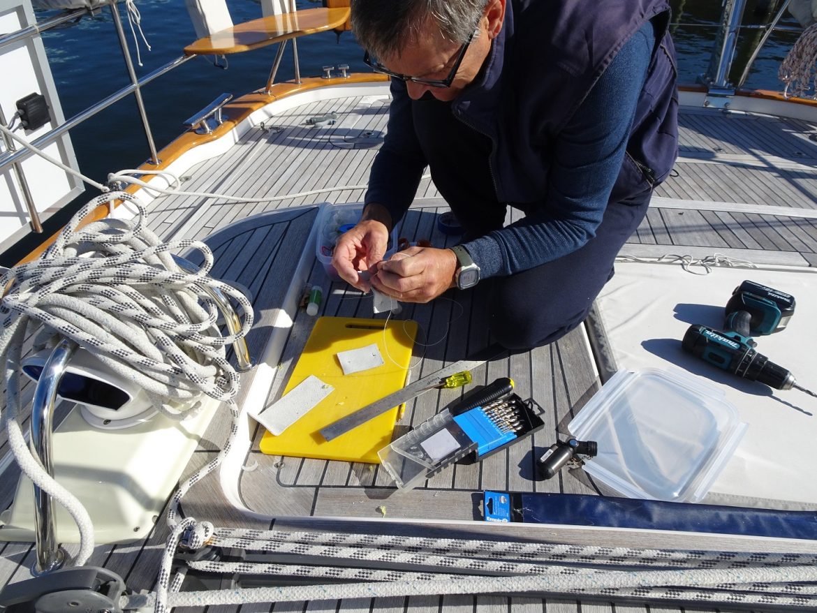 Work in progress for tailoring the cockpit tent