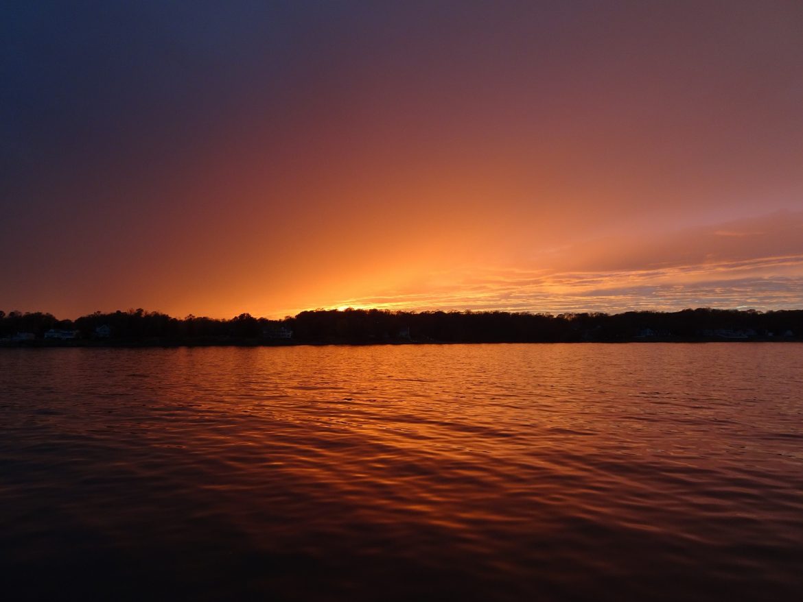 Beautiful sunset over Herrington Harbor Beautiful sunset over Herrington Harbor