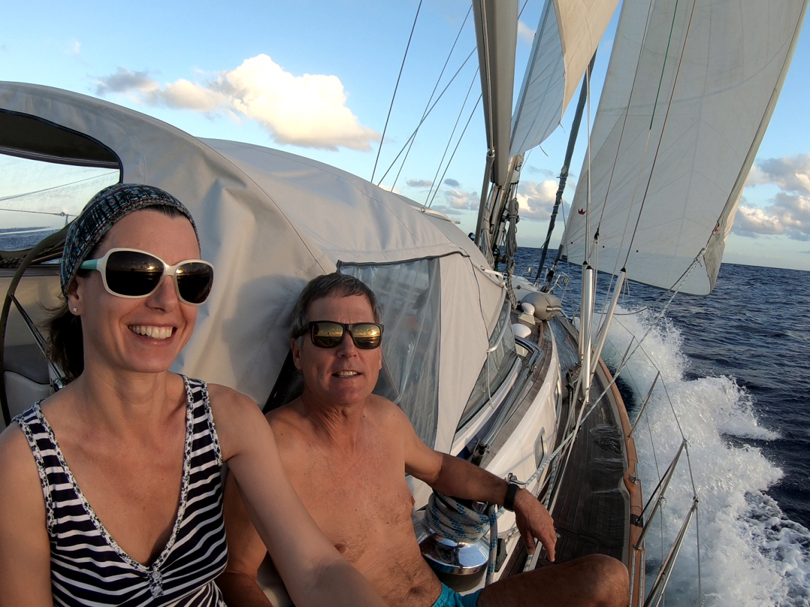 Passage Bermuda to Antigua: hold on for dear life while recording the sunset Passage Bermuda to Antigua: hold on for dear life while recording the sunset