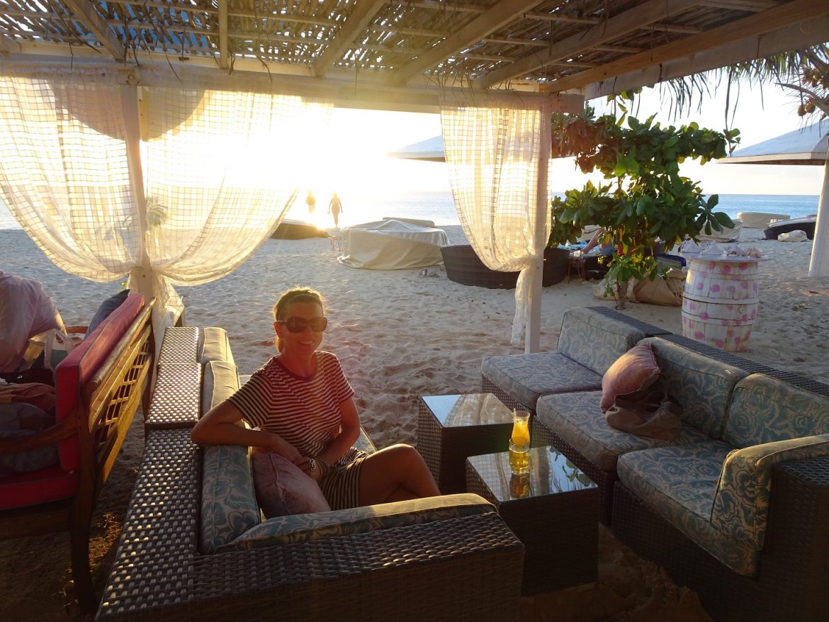 Sunset at Jacqui O’s Beach House, Antigua Sunset at Jacqui O's Beach House, Antigua