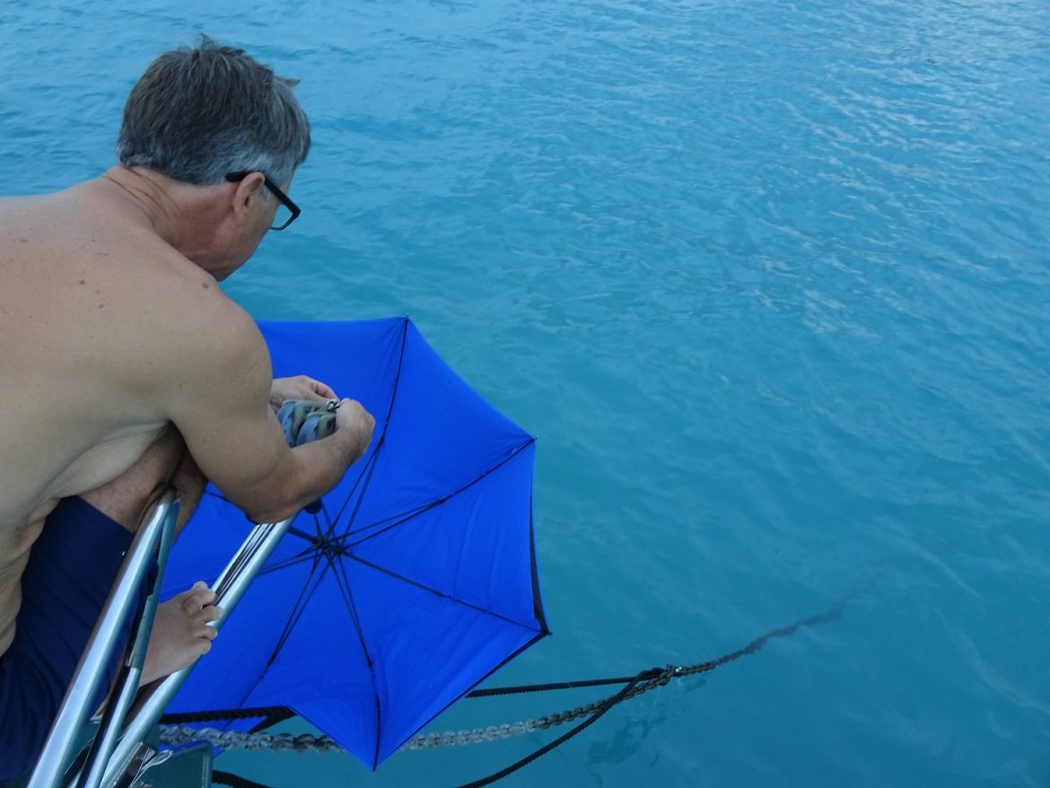 Fitting Parasailor blocks on the bowsprit