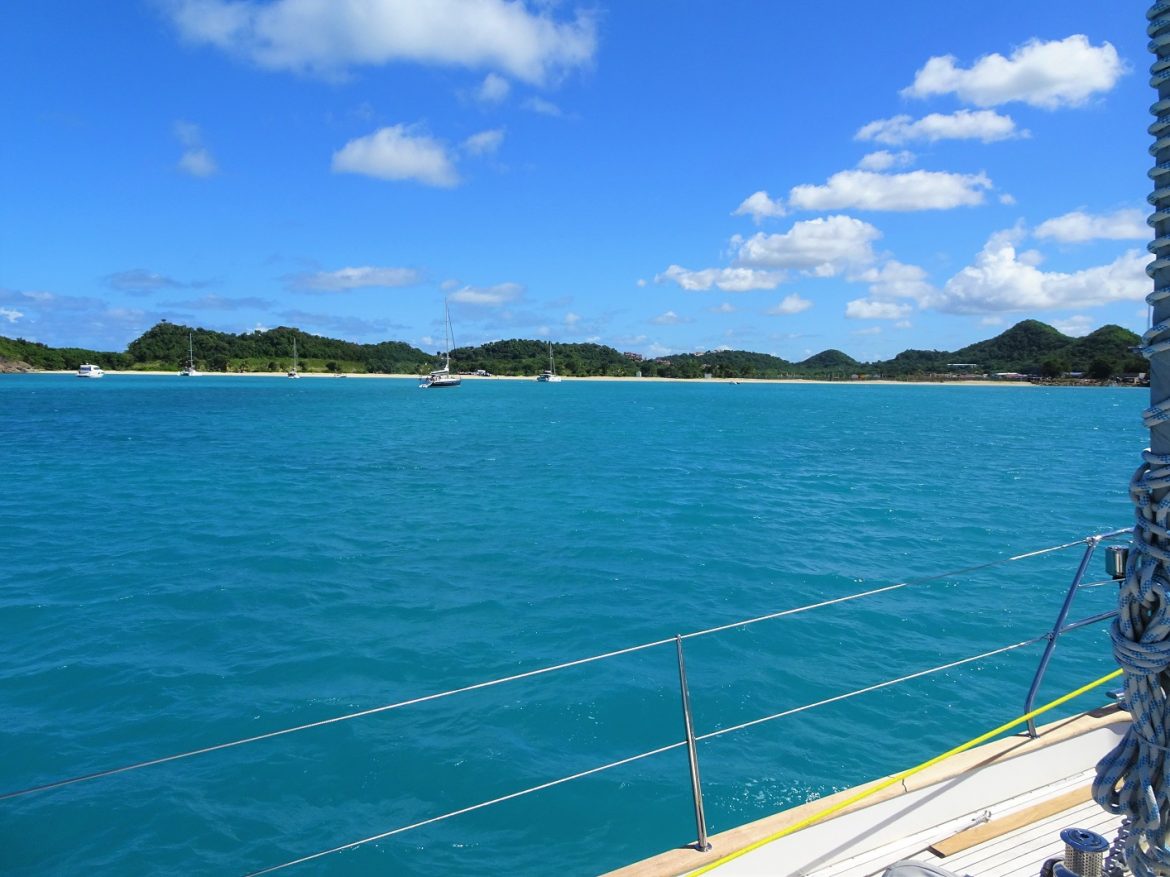 Anchored in Deep Bay, Antigua Anchored in Deep Bay, Antigua