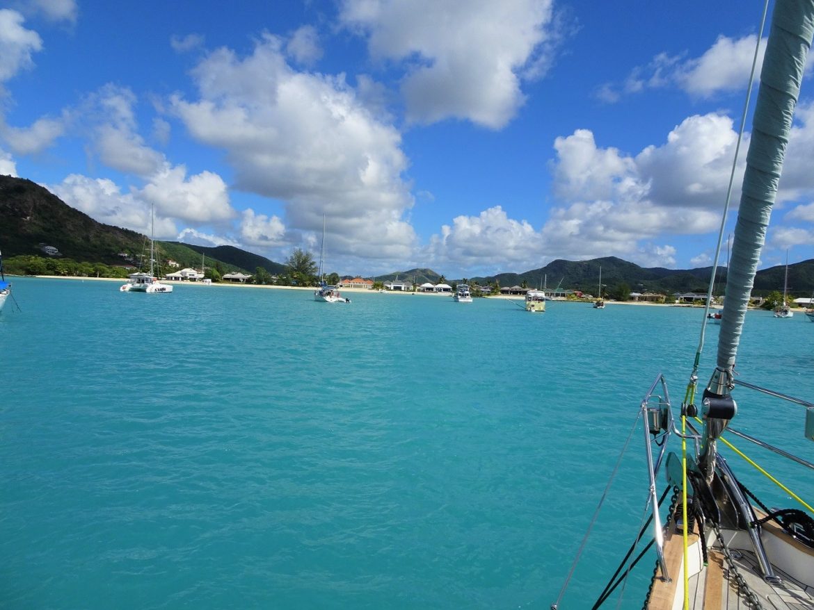 Anchored in Jolly Harbour, Antigua Anchored in Jolly Harbour, Antigua