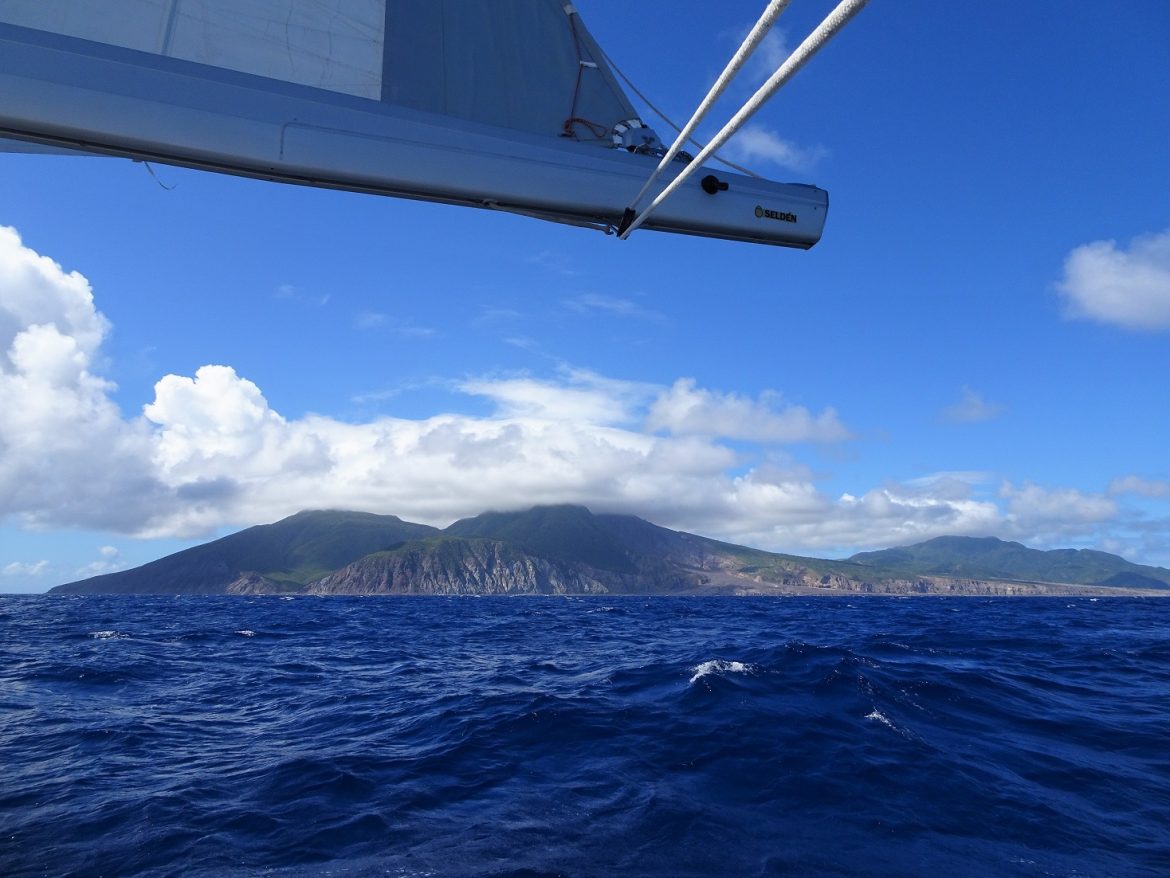 The east side of Montserrat, with lava slopes