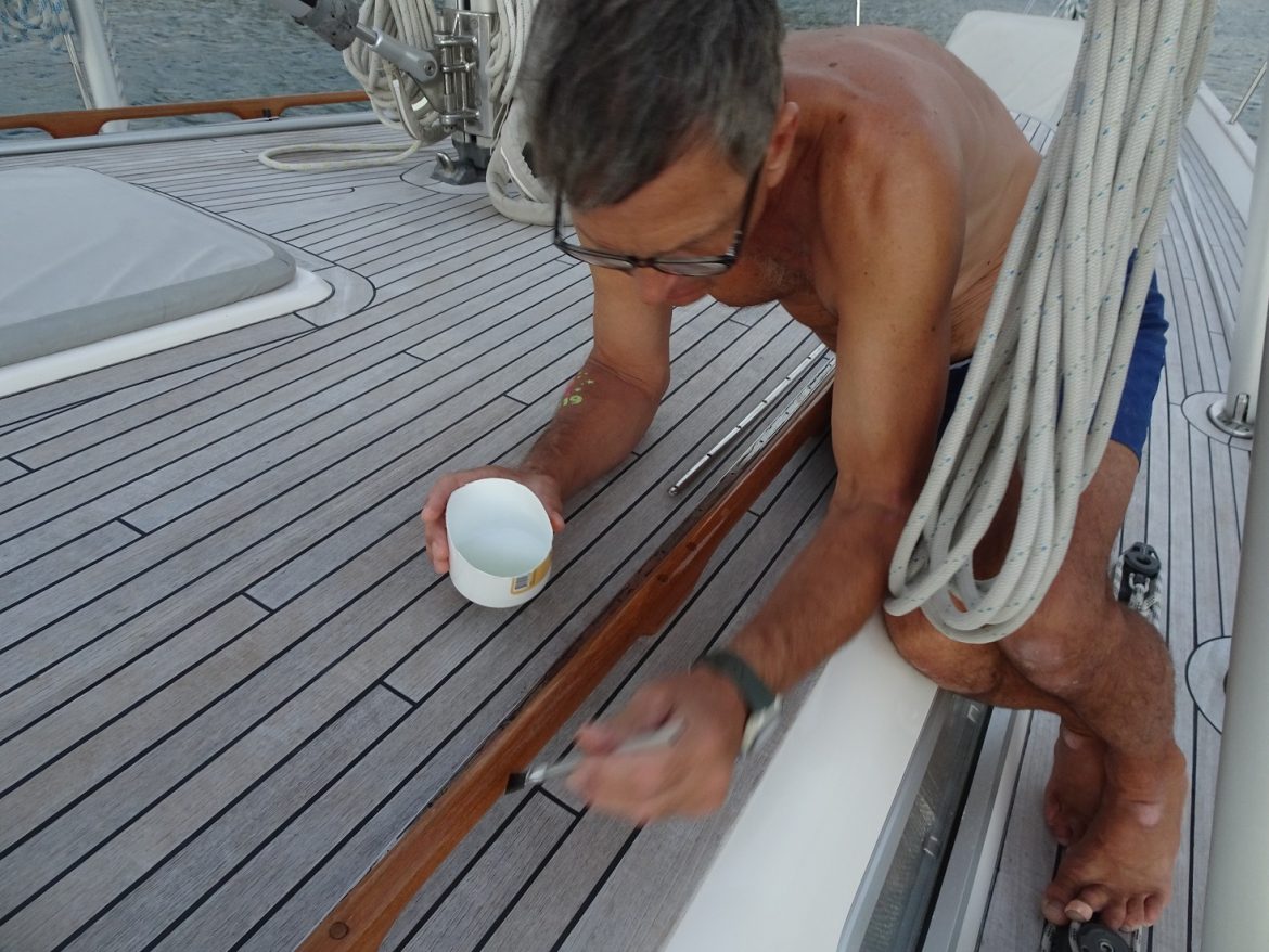Coelan varnish on the hand rails