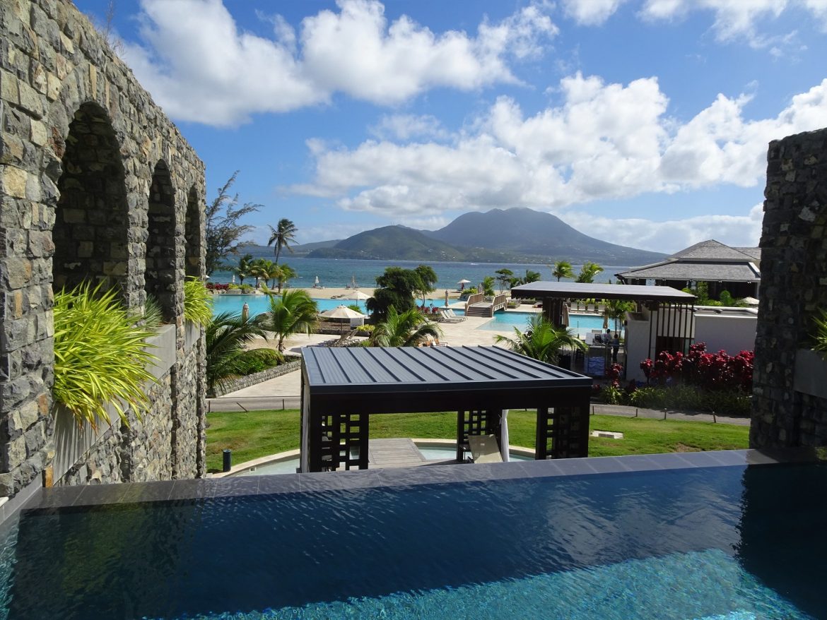 Park Hyatt pools overlooking Nevis