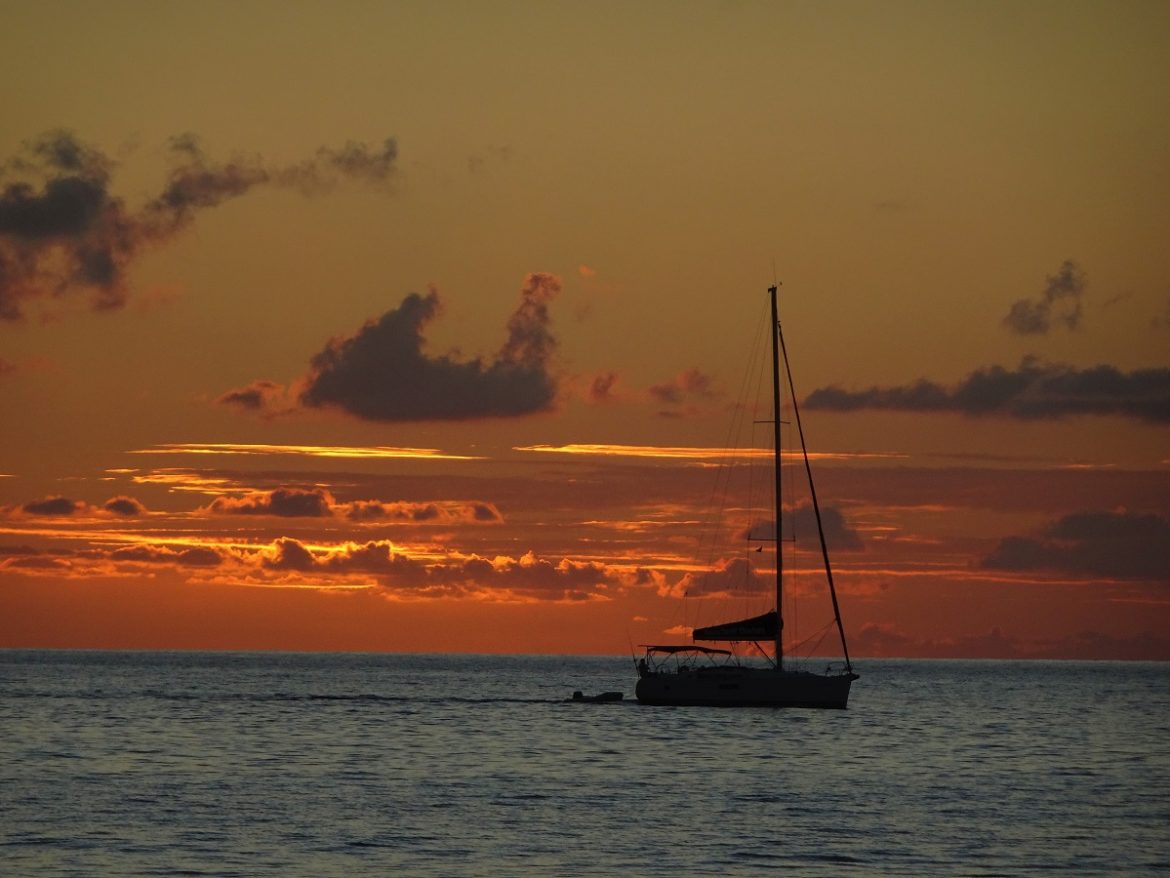 Orange glow after sunset Orange glow after sunset
