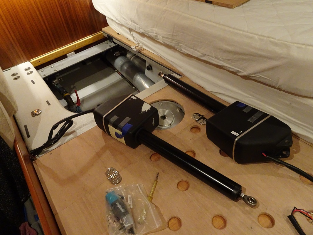Auto helm linear drives, s/v Cloudy Bay