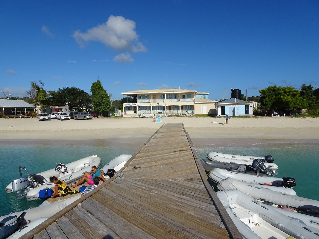 Dinghy dock in Road Bay, Anguilla Dinghy dock in Road Bay, Anguilla