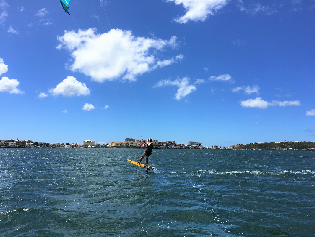 Hydrofoil kiting, St.Martin Hydrofoil kiting, St.Martin