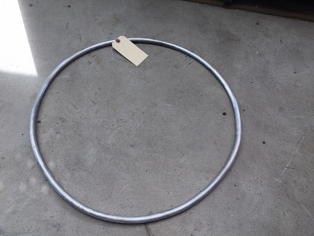 Aluminum spinnaker snuffler hoop, s/v Cloudy Bay, St.Maarten Aluminum spinnaker snuffler hoop, s/v Cloudy Bay, St.Maarten