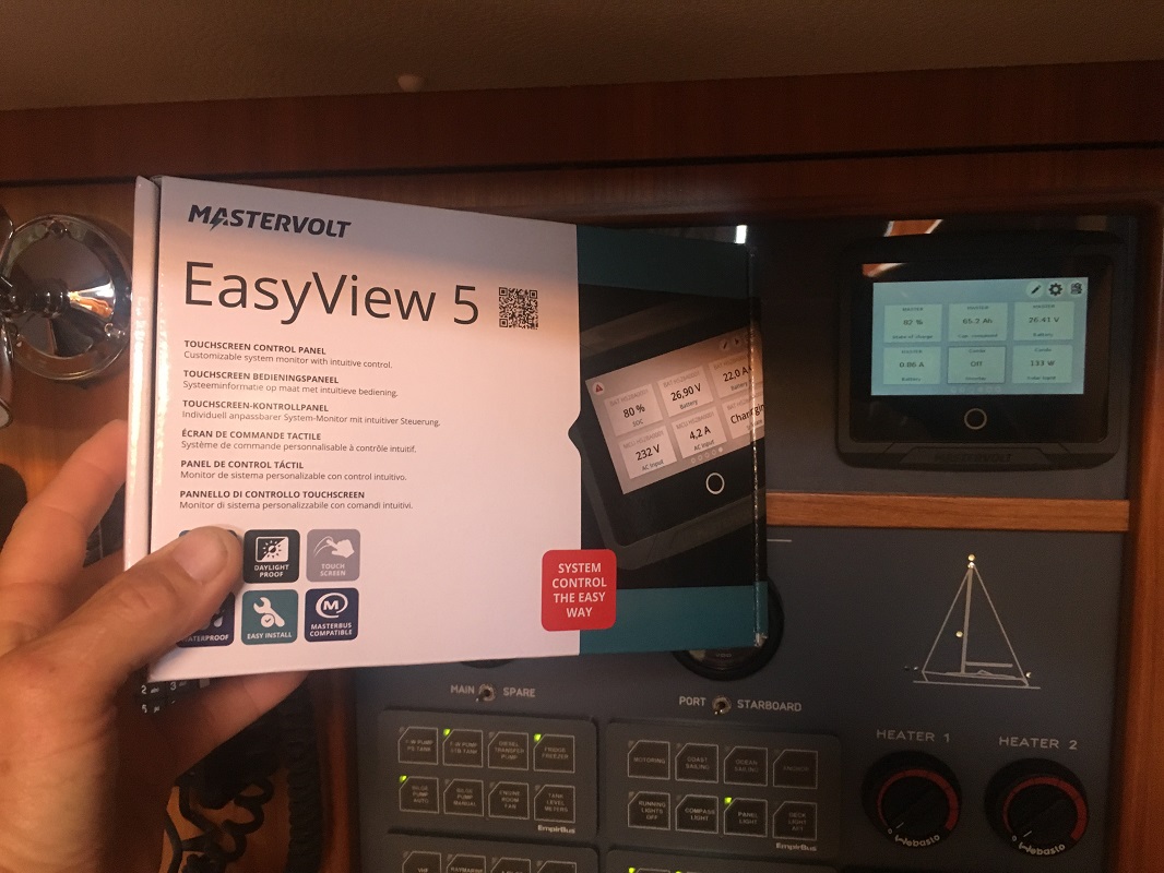 New Mastervolt EasyView 5, s/v Cloudy Bay, St.Maarten New Mastervolt EasyView 5, s/v Cloudy Bay, St.Maarten