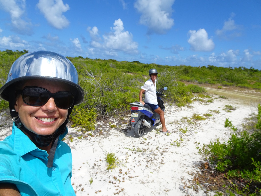 Scooter trip in the sand dunes, Anegada BVI Scooter trip in the sand dunes, Anegada BVI