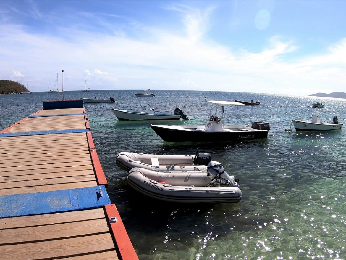The other dinghy dock where outboard was stolen from, Esperanza, Vieques SVI