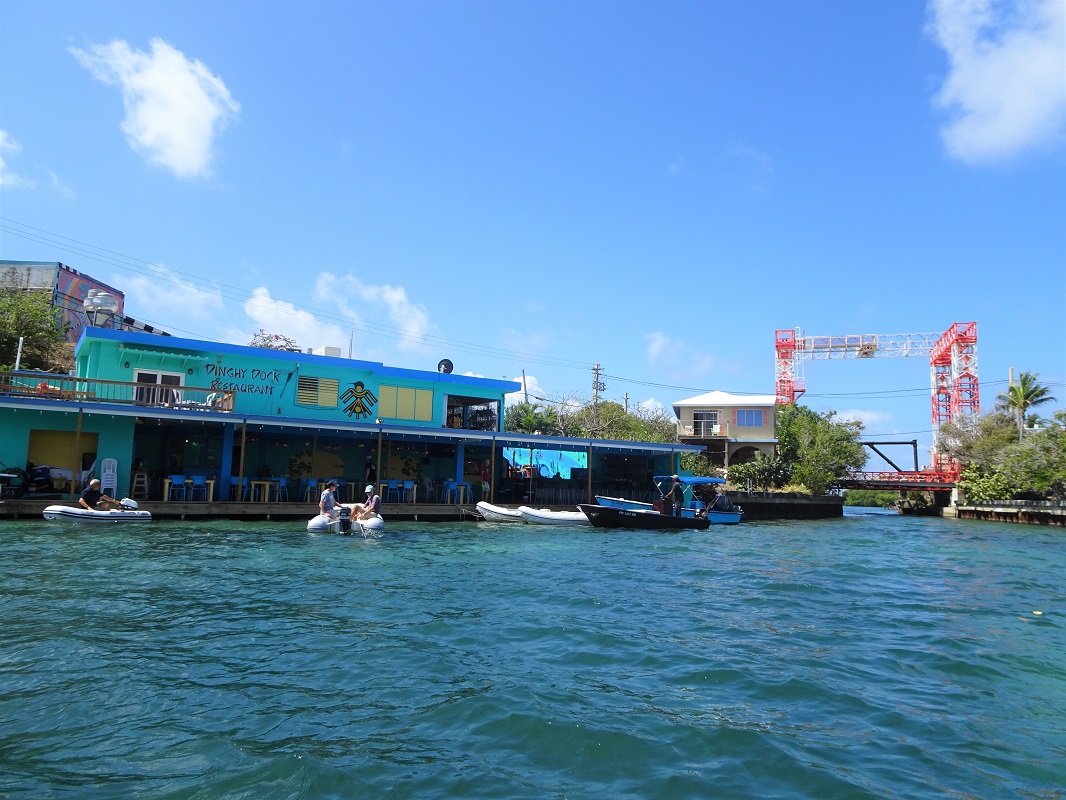 Dinghy Dock restaurant next to the lifting bridge, Culebra SVI Dinghy Dock restaurant next to the lifting bridge, Culebra SVI