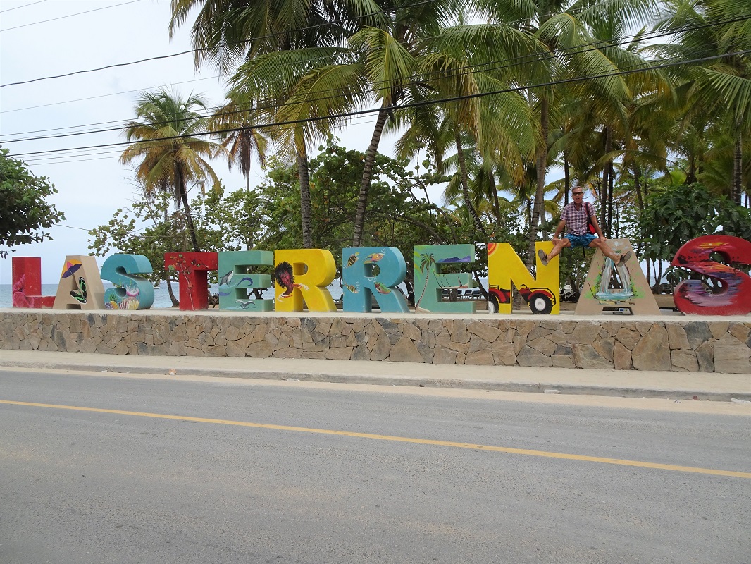 Las Terrenas town sign, Dominican Republic Las Terrenas town sign, Dominican Republic