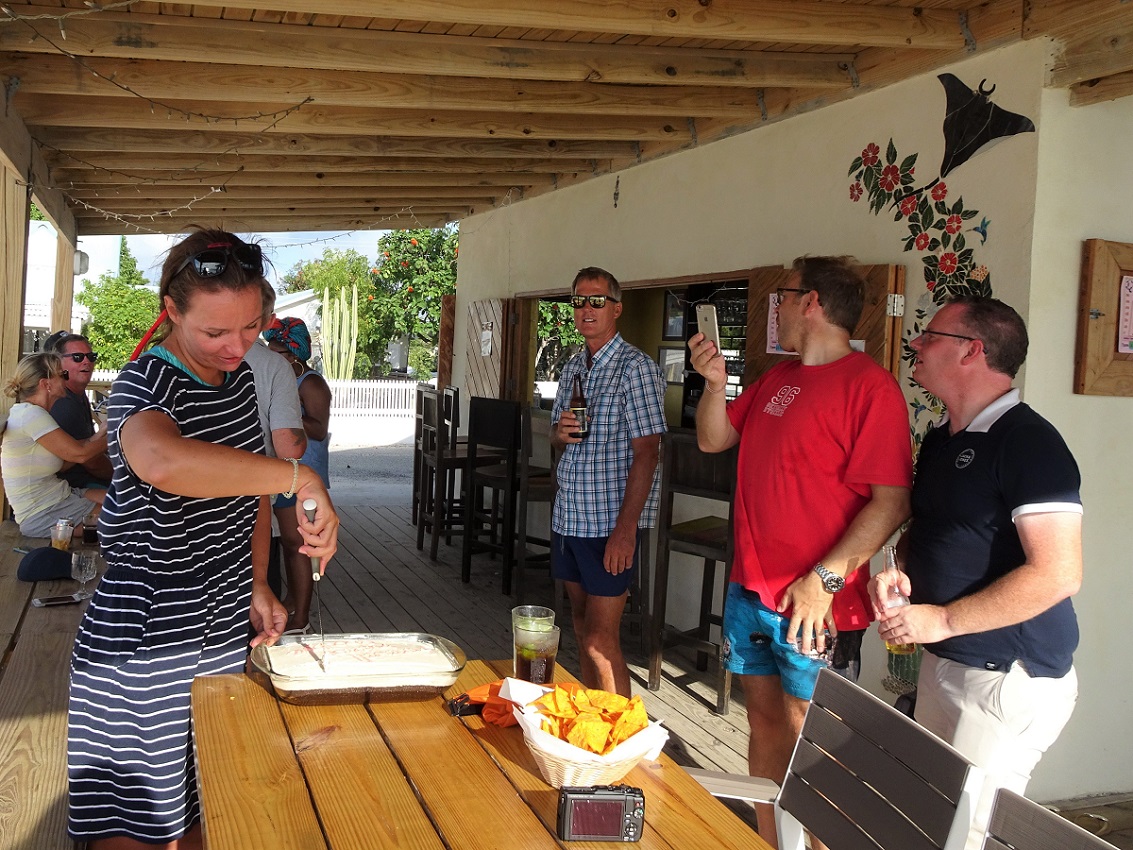 Sandbar restaurant, socializing with the expat community, Grand Turk, Turks & Caicos