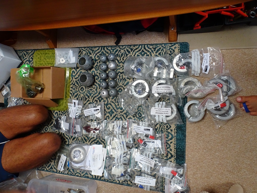 Glen’s collection of anodes Glen's collection of anodes