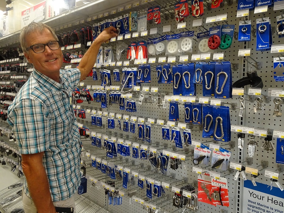 Glen is in paradise…West Marine chandlery Glen is in paradise...West Marine chandlery