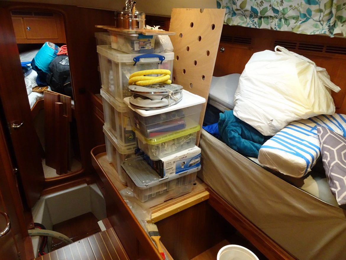 New stowage space in the bow bilge