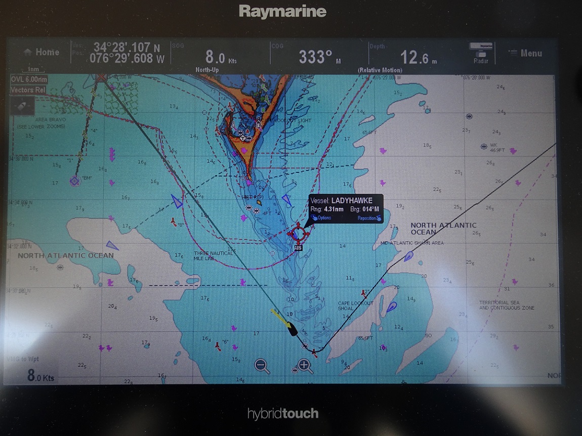 Rounding Cape Lookout