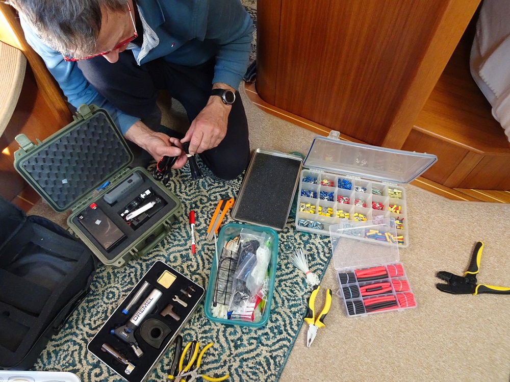 Preparing the Pelican case electronics grab bag Preparing the Pelican case electronics grab bag