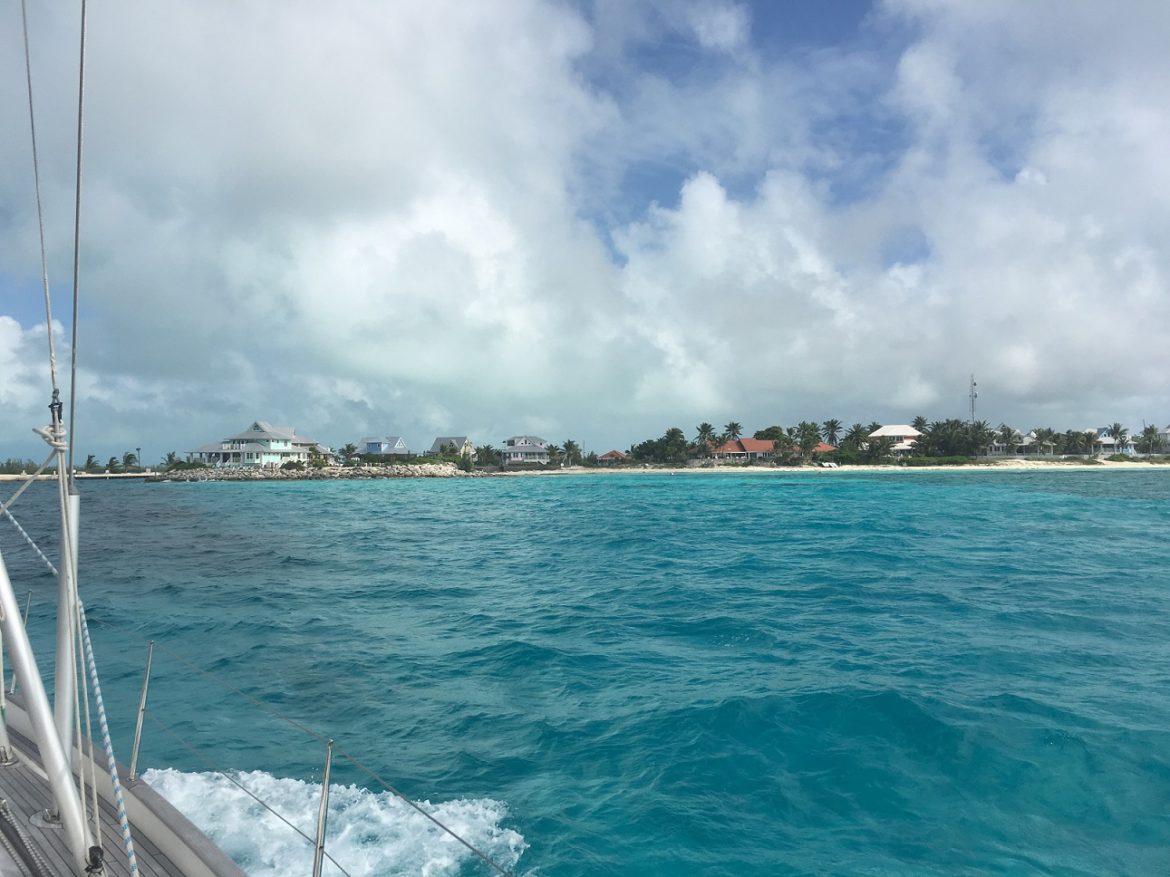 Coming into Chub Cay Bahamas