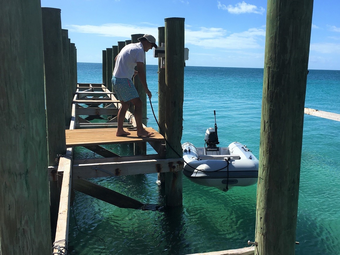 The dock at The Cove resort, Eleuthera Sound Bahamas The dock at The Cove resort, Eleuthera Sound Bahamas