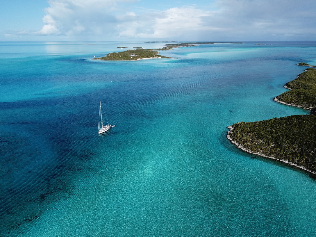 Aerial view of O'Brien's Cay