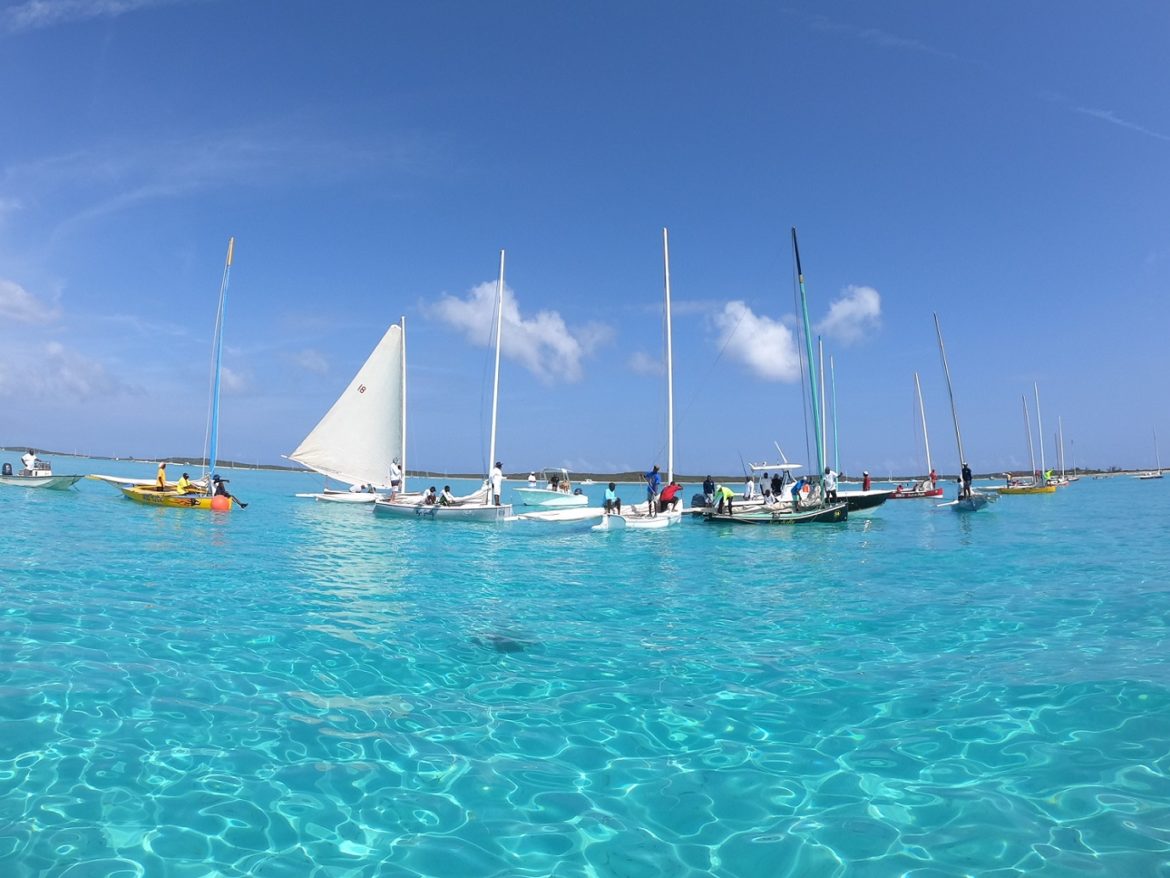 Little Farmers Cay regatta start line