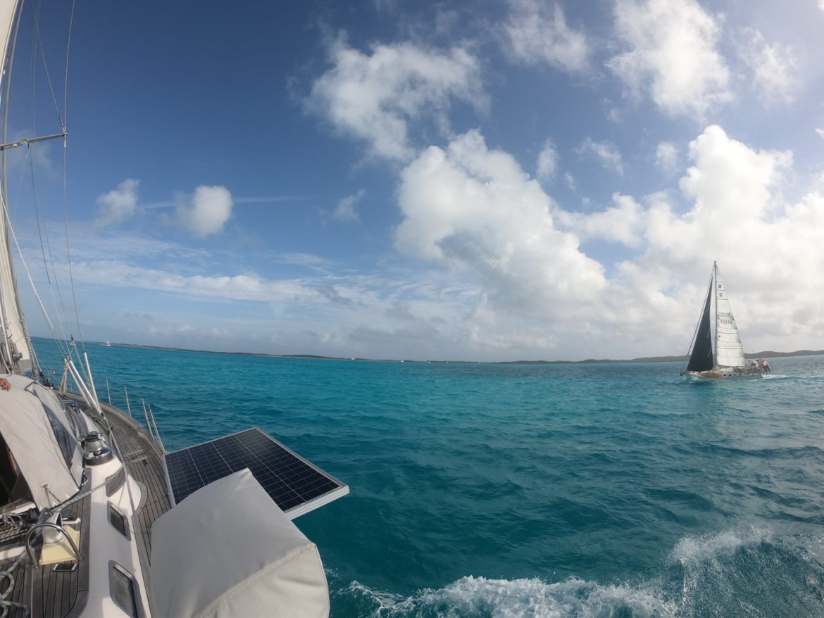 Cloudy Bay and Mahina race to Black Point Cloudy Bay and Mahina race to Black Point