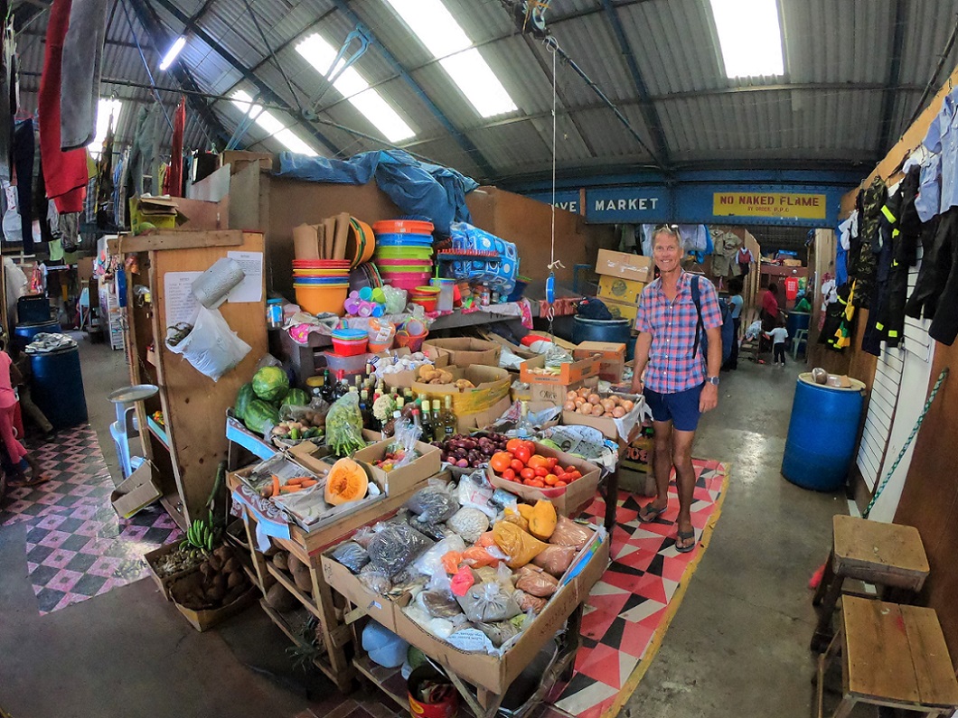 General goods market in Port Antonio, Jamaica