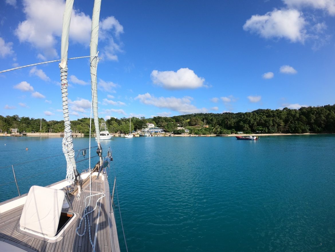 Anchored in Oracabessa Bay Anchored in Oracabessa Bay