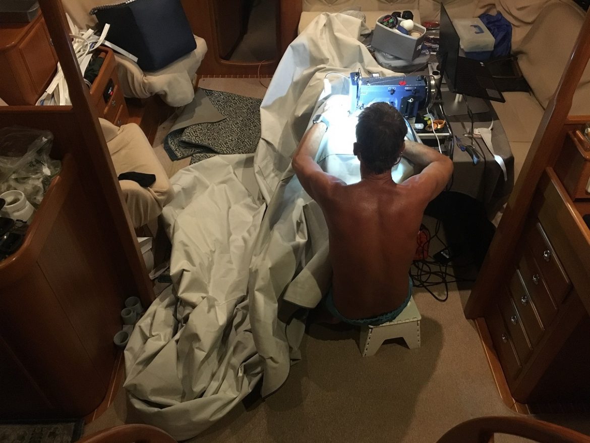 sewing bimini solar panels