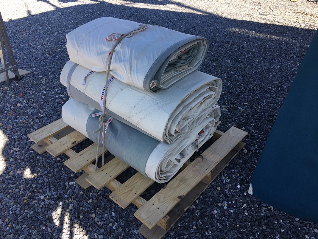 all sails ready to be put in storage and hopefully will sell all sails ready to be put in storage and hopefully will sell