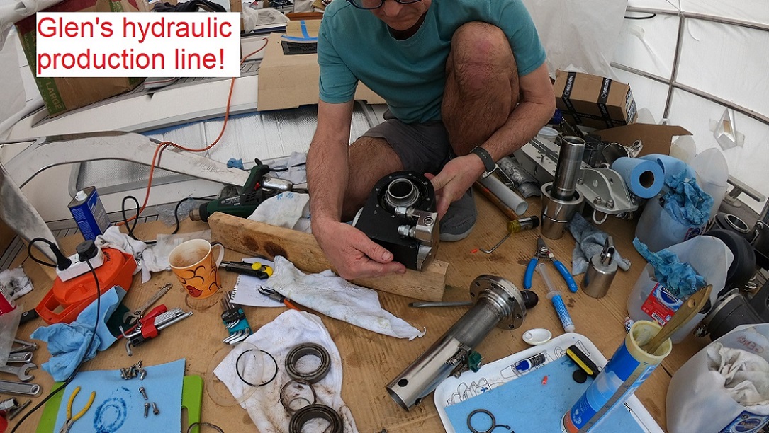 rebuilding the hydraulic furling motors rebuilding the hydraulic furling motors