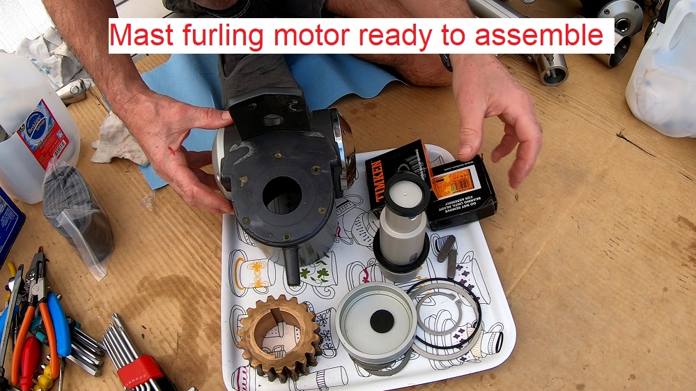 rebuilding the hydraulic furling motors rebuilding the hydraulic furling motors